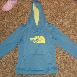 North face pull over hoodie